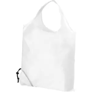 Bullet Scrunchy Shopping Tote Bag (One Size) (White) - White