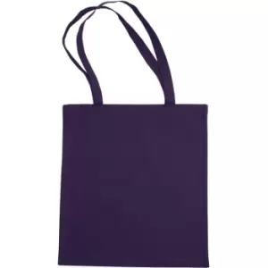 Jassz Bags "Beech" Cotton Large Handle Shopping Bag / Tote (One Size) (Purple) - Purple