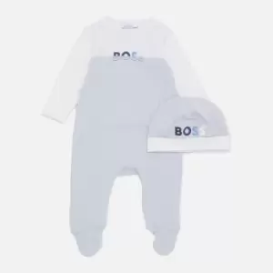 Hugo Boss Boys' Pyjama and Hat Set - Pale Blue - 3 Month