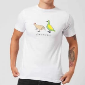 Friends The Chick And The Duck Mens T-Shirt - White - L