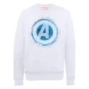 Marvel Avengers Assemble Glowing Logo Sweatshirt - White - XXL