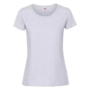 Fruit Of The Loom Womens/Ladies Fit Ringspun Premium Tshirt (M) (Ash)