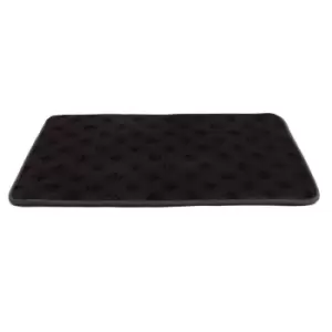 Groundlevel Paw Print Memory Foam Pet Mat - Grey 50x80cm