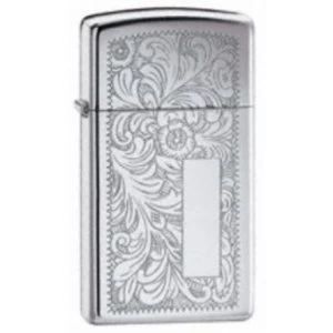 Zippo Slim Venetian High Polished Chrome Lighter