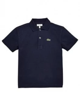 Lacoste Sports Boys Short Sleeve Polo Shirt - Navy