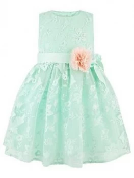 Monsoon Baby Girls Sylvie Dress - Mint, Mint, Size 0-3 Months