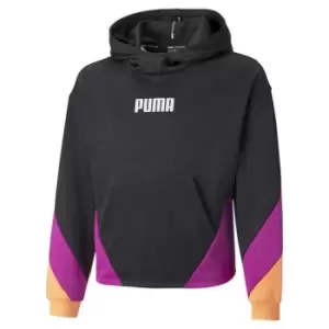 Puma Long Sleeve Hoodie Junior Girls - Black