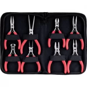 TOOLCRAFT 2108752 Electronics and Precision mechanics pliers set 8pcs