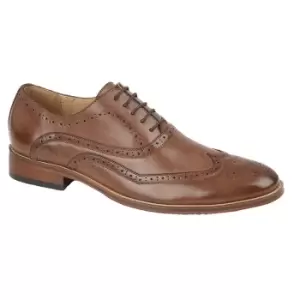 Goor Mens 5 Eye Wing Capped Oxford Brogues (14 UK) (Brown)