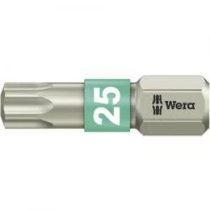 Torx bit T 25 Wera 38671 TS TX 25 X 25 MM Stainless steel