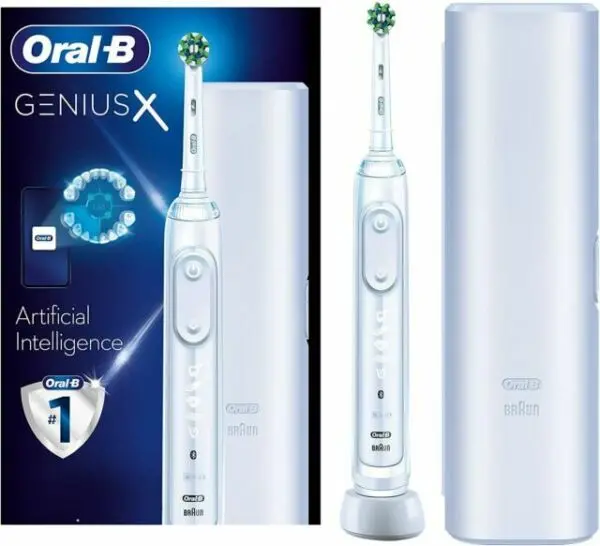 Oral B Genius X White Electric Toothbrush with Travel Case