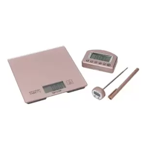 3 Piece Rose Gold Kitchen Measuring Set in Gift Box