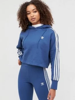 Adidas Originals Cropped Hoodie - Navy