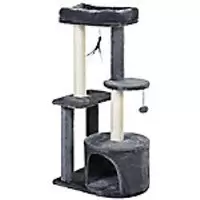 PawHut Cat Tree Scratcher D30-279 1470 x 610 x 410 mm Grey