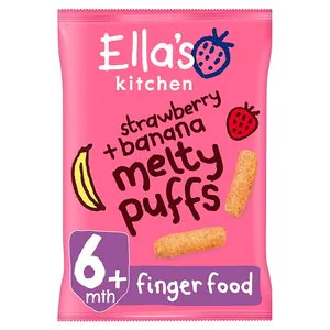 Ella's Kitchen Organic Strawb Banana Melty Puff 7m+ 20g