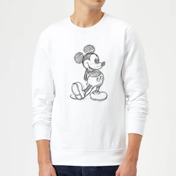 Disney Mickey Mouse Sketch Sweatshirt - White - S