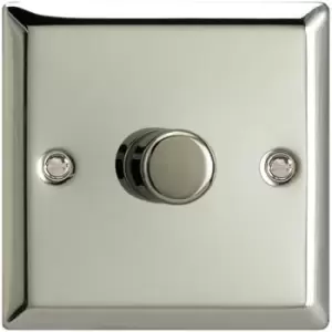 Varilight Classic 1 Gang 1 Way 1x400W Dimmer Switch (Single HC1) - Polished Chrome