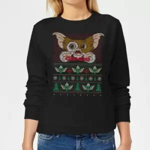 Gremlins Ugly Knit Womens Christmas Jumper - Black - 3XL