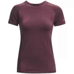 Under Armour Run Short Sleeve T Shirt Womens - Purple