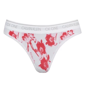 Calvin Klein ONE Cotton Thong - V3Q Lilium Prin