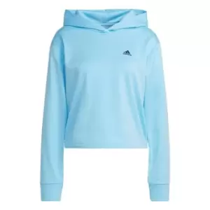 adidas AEROREADY Hoodie Womens - Bliss Blue / Legend Ink