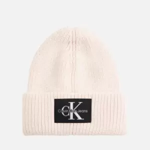 Calvin Klein Jeans Logo-Appliqued Wool-Blend Beanie