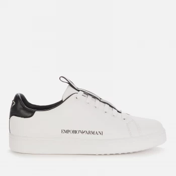 Emporio Armani Leather Cupsole Trainers White Size 6 Women