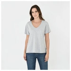 Firetrap Blackseal V Neck Tee - Grey Marl