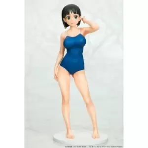 Sword Art Online PVC Statue 1/7 Suguha Kirigaya Leafa Navy Blue Swimsuit Ver. 23cm