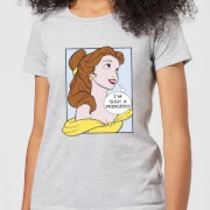 Disney Beauty And The Beast Princess Pop Art Belle Womens T-Shirt - Grey - 3XL