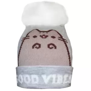 Pusheen Good Vibes Beanie (One Size) (Grey)