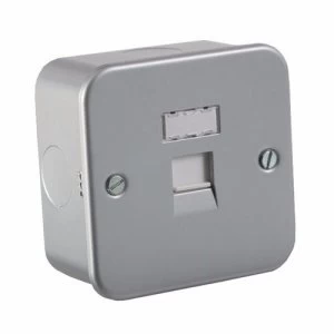 KnightsBridge Metal Clad RJ45 Cat5e Network Outlet Wall Socket