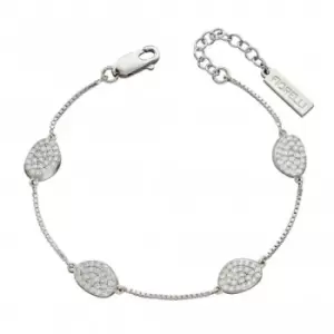 Organic Shape Full Pave Station Bracelet B5252C