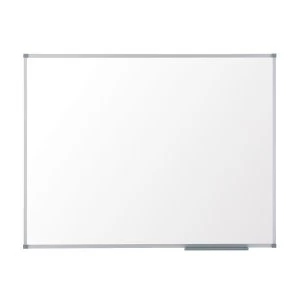 Nobo Classic Steel 600 x 450mm Whiteboard with Painted Steel Surface Aluminium Trim and FIxing Kit