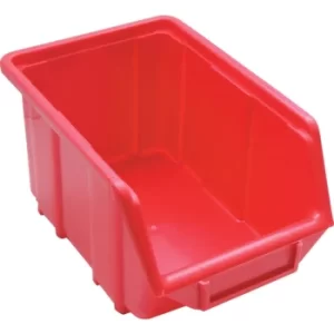 SEN3A Plastic Storage Bin Red