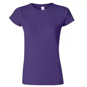 Gildan Ladies Soft Style Short Sleeve T-Shirt (2XL) (Purple)