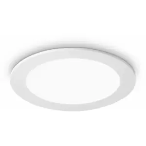 GROOVE 1-bulb white recessed designer spotlight