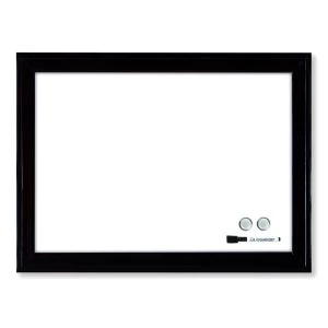 Nobo 1903785 Magnetic Dry Erase Whiteboard Black plastic Frame 430 x 5