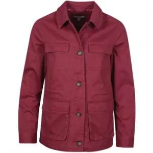 Barbour Womens Saltwater Overshirt Mulberry 12