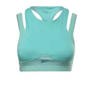 Reebok Les Mills Rib Cropped Tank Top Womens - Semi Classic Teal