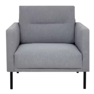 Larvik Armchair Grey Black Legs