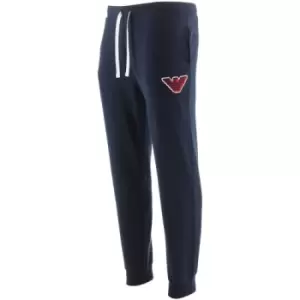 Emporio Armani Loungewear Marine Blue Logo Jogging Pants