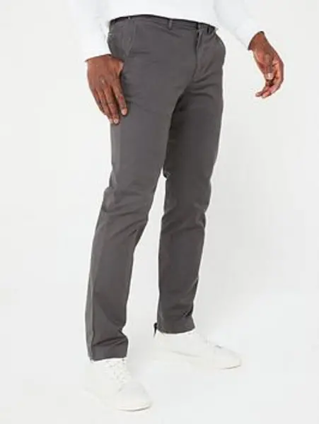 Tommy Hilfiger Denton Essential Chino, Dark Grey, Size 32, Inside Leg Regular, Men