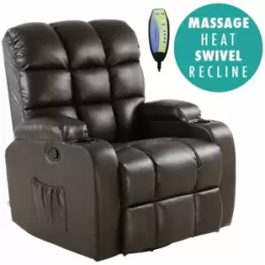 Regal brown leather recliner chair