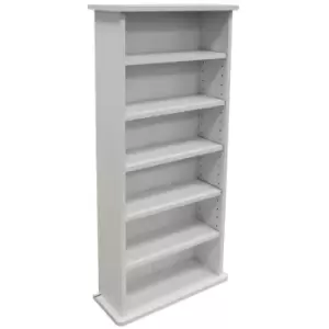 Techstyle Chak 222 Cd Or 104 DVD Bluray Media Storage Shelf Unit White