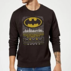 DC Seasons Greetings From Gotham Christmas Sweatshirt - Black - M