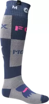 FOX Nobyl Fri Thick Motocross Socks, grey-blue Size M grey-blue, Size M