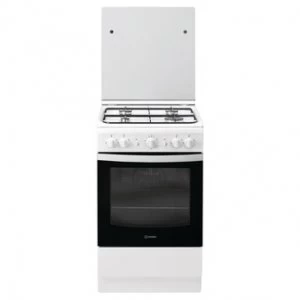 Indesit IS5G1KMW Single Oven Gas Cooker