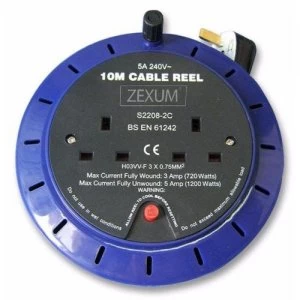 Zexum 10m 2G Circular Round Reel Extension