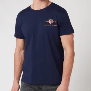 Gant Mens Archive Shield T-Shirt - Evening Blue - XXL